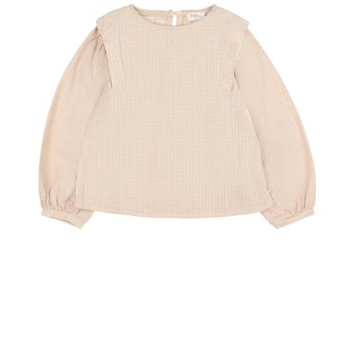 búho Bluse Med Knaplukning Macadamia 3 Y  Beige  3 år  kvinde