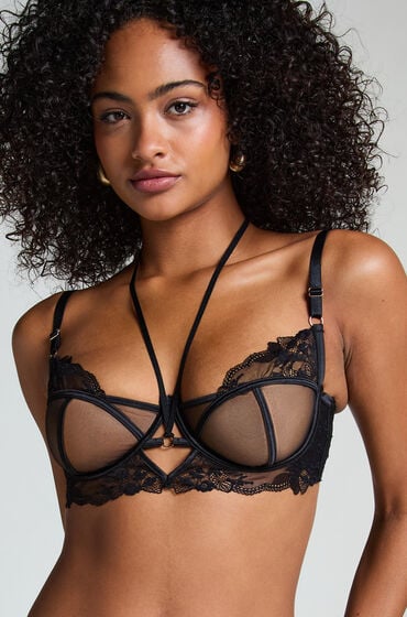 Hunkemöller Amari ikke-formstøbt bøjle-bh sort