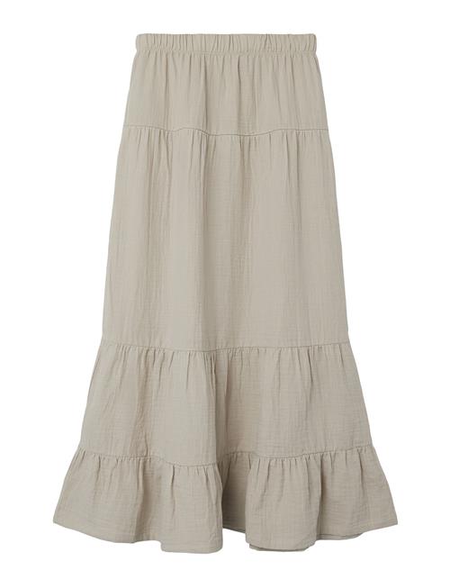 Nlfhussa Long Skirt LMTD Beige
