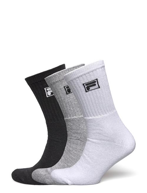 Fila 3Pk Tennis Crew Icon Terry Soc FILA Socks Black