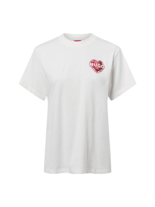 HUGO Shirts 'Vintage Tee_14'  kit / kirsebærsrød