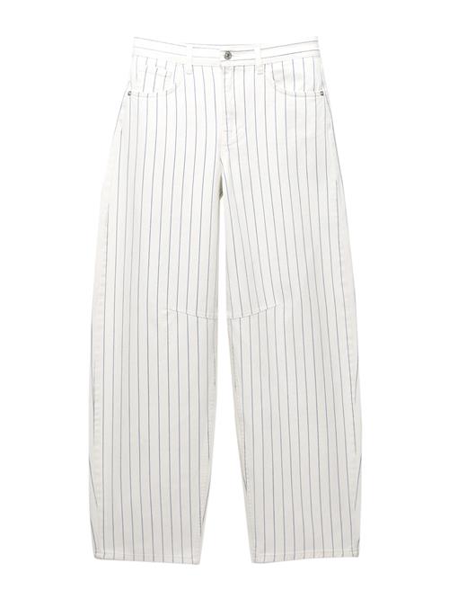 Pull&Bear Jeans  mørkeblå / hvid