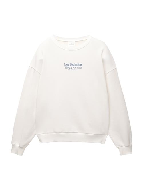 Pull&Bear Sweatshirt 'PACIFIC'  ensian / orange / hvid