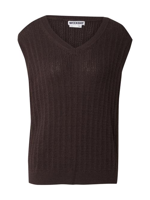 WEEKDAY Pullover 'Isola'  mørkebrun