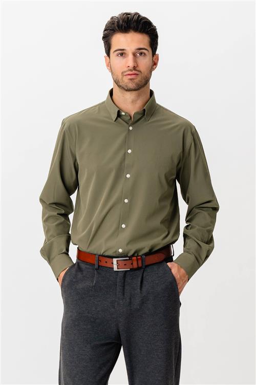 The Original Premium Performance Skjorte - Olive - XL - TeeShoppen