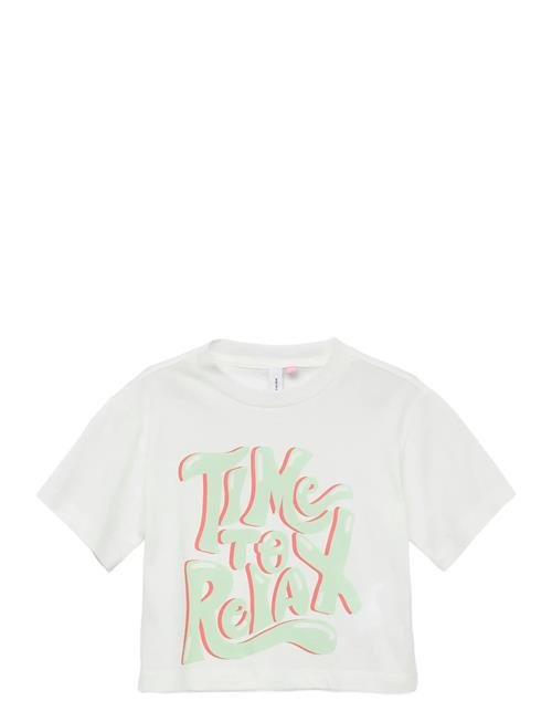 Vmpastel Over D Cropped Ss Top Girl Vero Moda Girl White