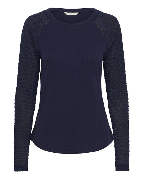 Cream Bluse 'Larisa'  navy