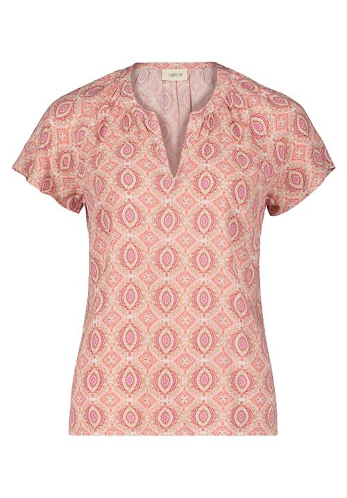 Cartoon Bluse  creme / lysebrun / abrikos / pink