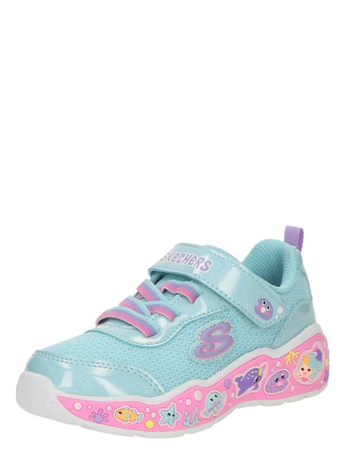 SKECHERS Sneakers 'PLAY SCENE - FUN SQUAD'  lyseblå / pink