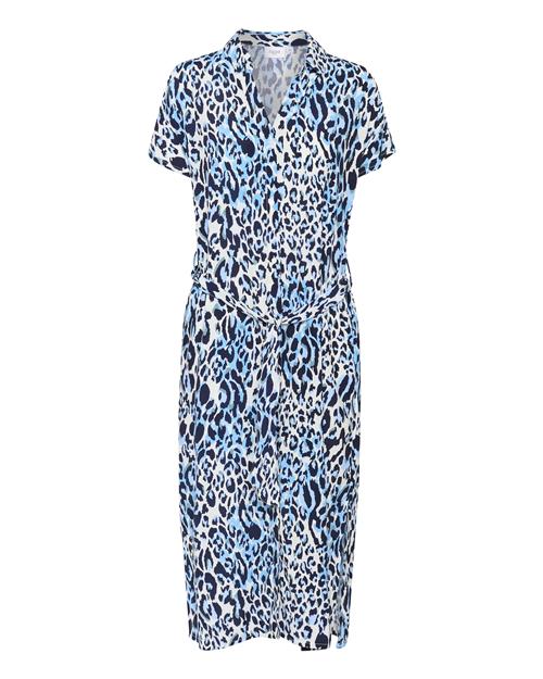 SAINT TROPEZ Blusekjole 'Blanca'  marin / cyanblå / pastelblå / perlehvid