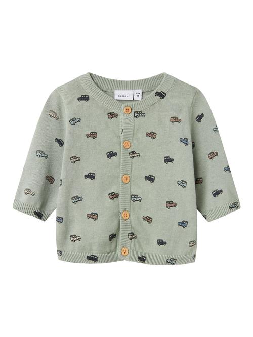 NAME IT Cardigan  natblå / brun / grøn