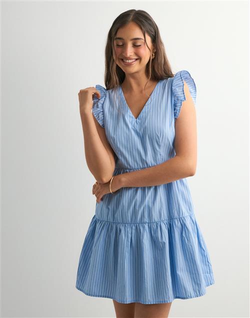 Vero Moda - Blå - Vmfanni Sl Short Dress Wvn Ga Noos
