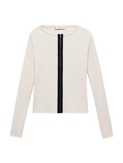 MANGO Cardigan 'SUNE'  ecru / sort