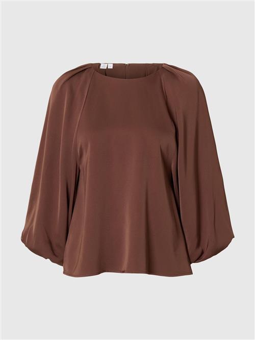 SELECTED FEMME Bluse  mørkebrun