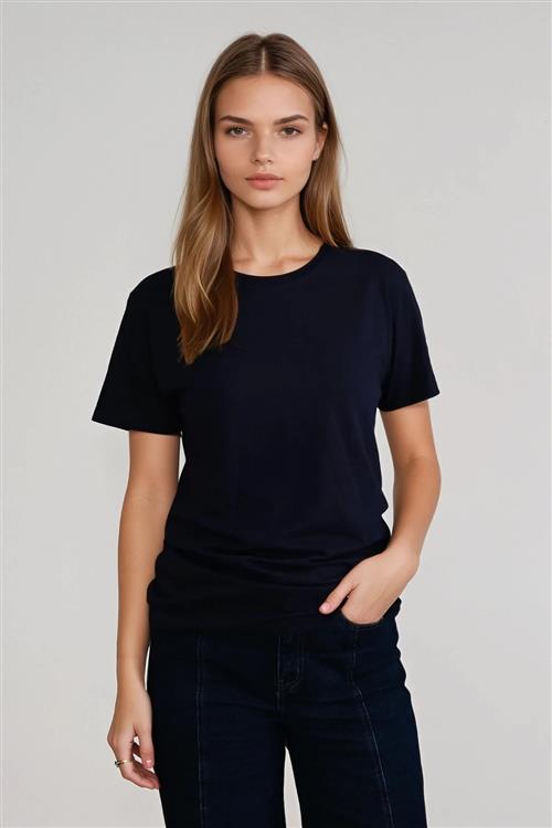 Basic Let T-shirt - Navy - XS - TeeShoppen