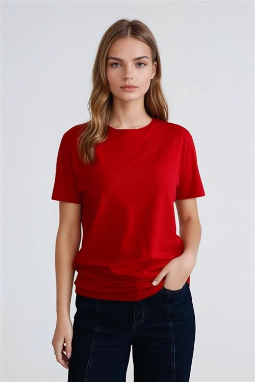Basic Let T-shirt - Rød - 2XL - TeeShoppen