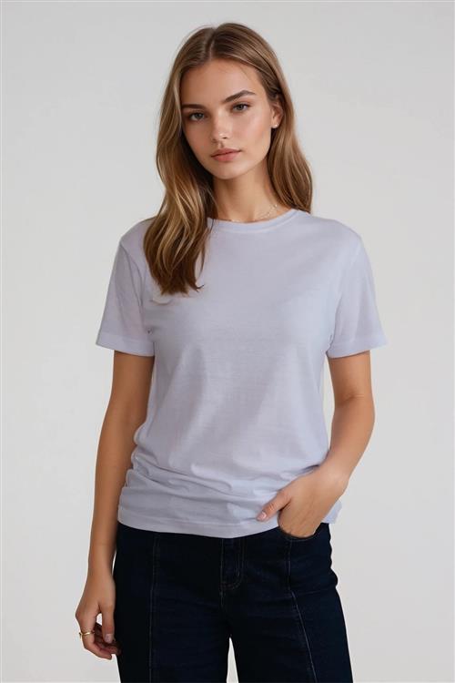 Basic Let T-shirt - Hvid - XL - TeeShoppen