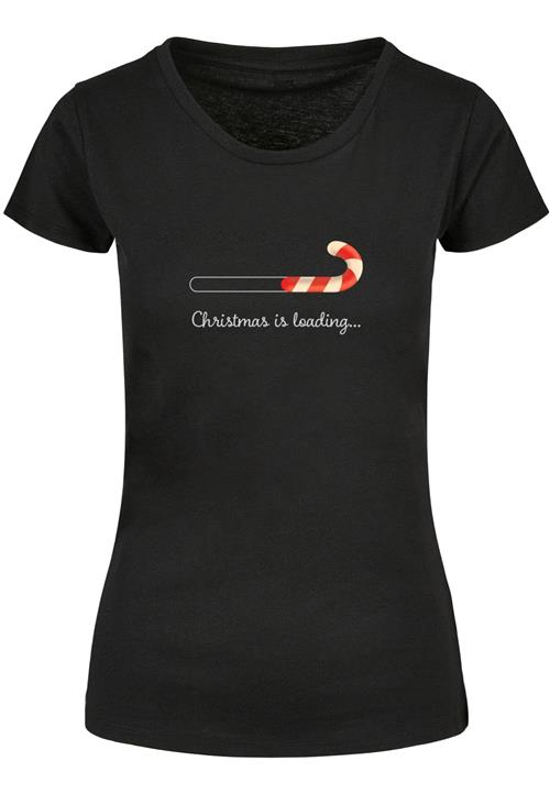 Merchcode Shirts 'Christmas Loading'  rød / sort / hvid