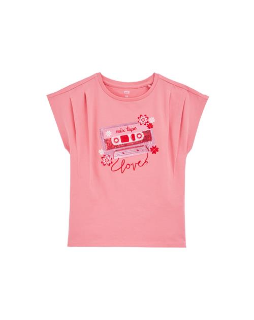 WE Fashion Bluser & t-shirts  lyserød / pitaya / rød / hvid