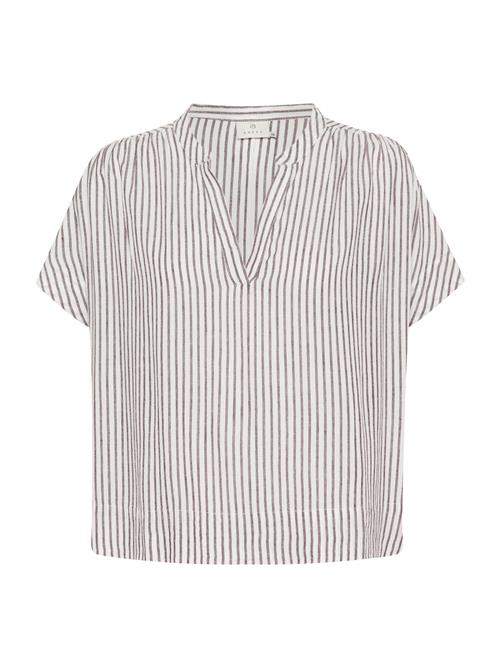 Kaffe Bluse 'KAMilia'  lysebeige / sort