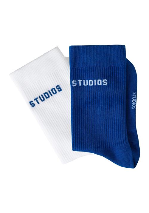 Copenhagen Studios Sportssokker  blå / hvid