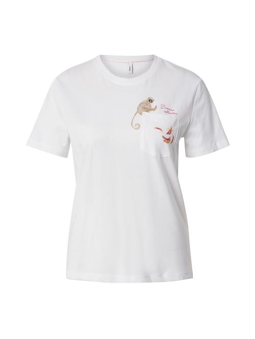 ONLY Shirts 'ONLPOLLI'  gylden gul / pink / hvid