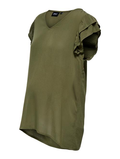 Only Maternity Bluse 'OLMCHIARA'  oliven