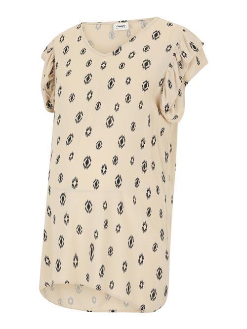 Only Maternity Bluse 'OLMCHIARA'  taupe / sort