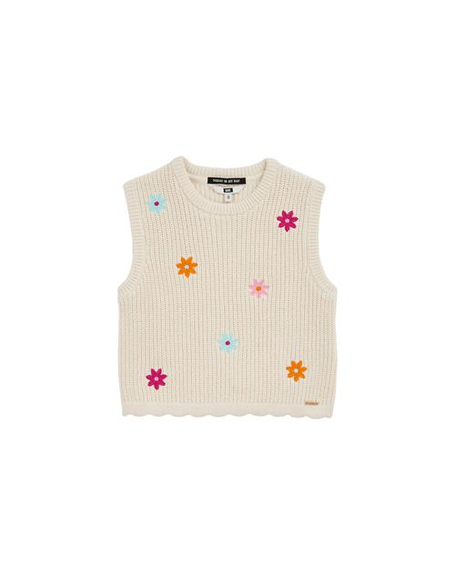 WE Fashion Pullover  lyseblå / orange / lyserød / naturhvid
