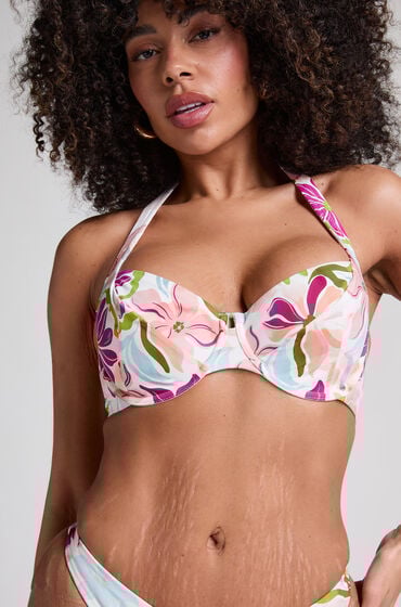 Hunkemöller Ikke-formstøbt bikinitop med bøjle Ayanna rød