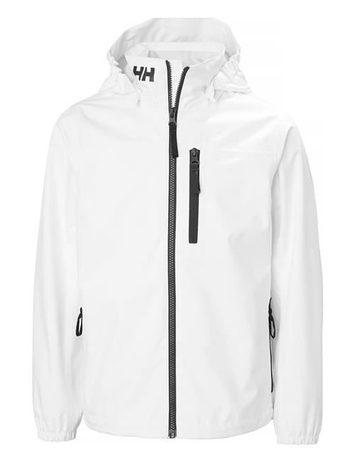 Jr Crew Hooded Jacket Helly Hansen White