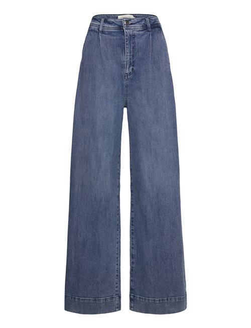 Cmjean-Wide-Pants Is A Pair Of High Waisted Denim Pants With Wide Legs, Button A Copenhagen Muse Blue