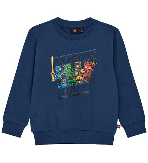 LEGOÂ® Wear LEGOÂ® Ninjago Sweatshirt - LwSaku 301 - MÃ¸rkeblÃ¥ m. Print