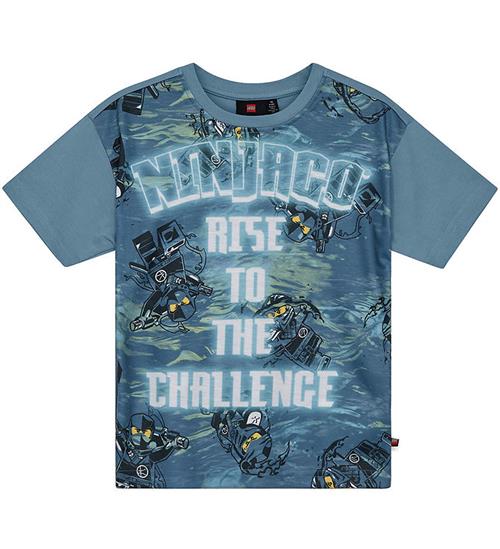 LEGOÂ® Wear LEGOÂ® Ninjago T-shirt - LwTaffy 308 - StÃ¸vet BlÃ¥ m. Print
