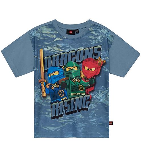LEGOÂ® Wear LEGOÂ® Ninjago T-shirt - LwTaffy 302 - StÃ¸vet BlÃ¥ m. Print