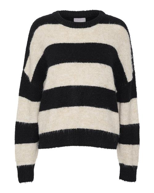 CULTURE Pullover  beige-meleret / sort