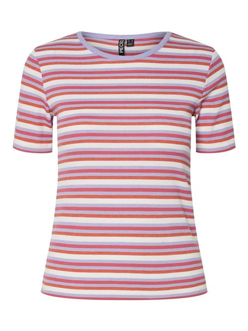 PIECES Shirts 'Jayjay'  lyselilla / hindbær / naturhvid