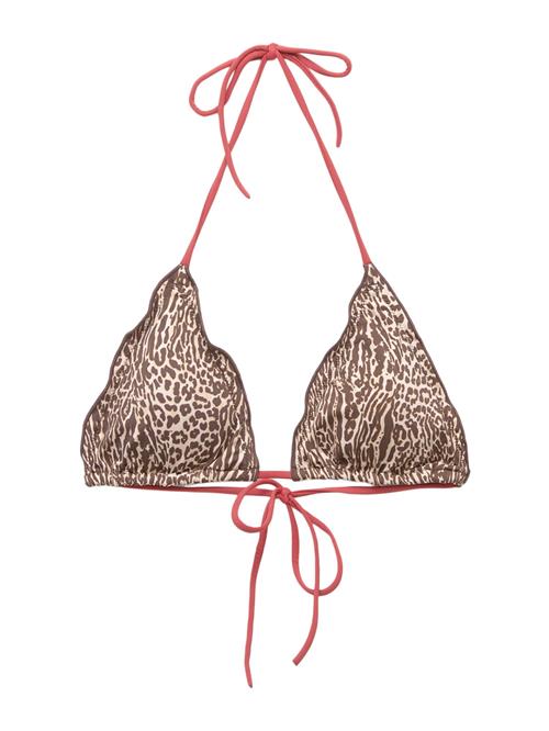 Pull&Bear Bikinioverdel  lysebeige / brun / lys rød