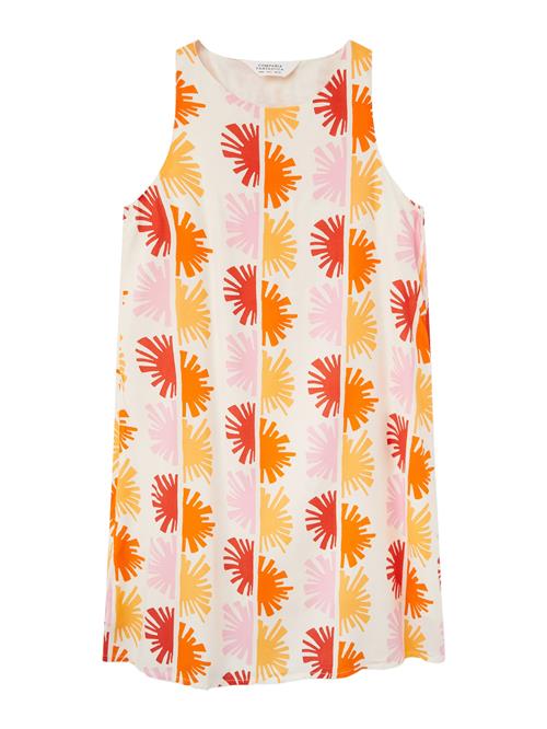 Compania Fantastica Sommerkjole  orange / rosé / knaldrød / hvid