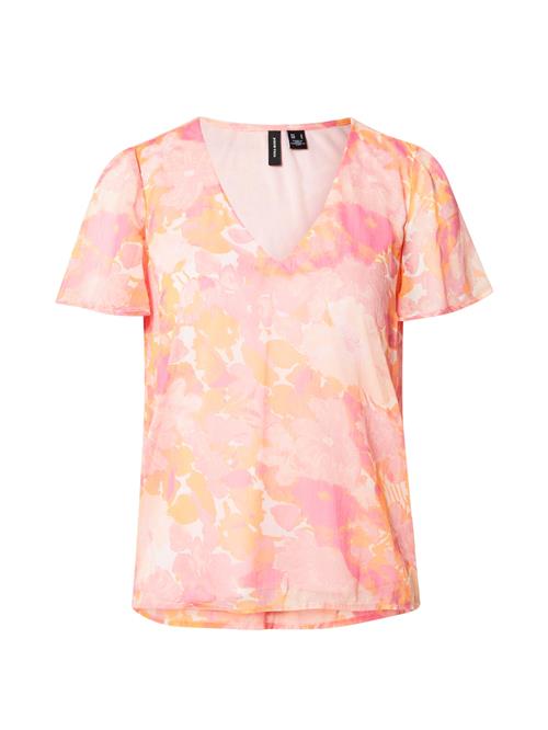 VERO MODA Bluse 'VMSMILLA'  orange / pink / gammelrosa / hvid