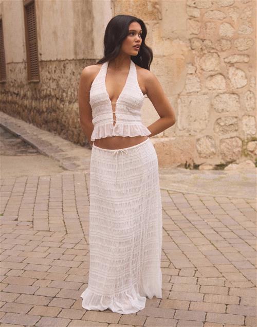 Nelly - Hvid - Fancy Frill Skirt
