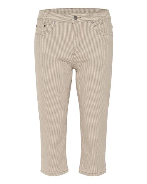 CULTURE Bukser 'Milky'  beige / hvid