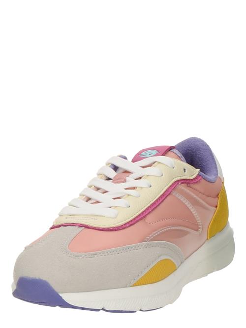 Dockers by Gerli Sneaker low  ecru / mørkegul / pink / lyserød