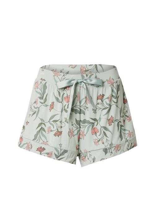 Hunkemöller Pyjamasbukser  grøn / pastelgrøn / lyserød