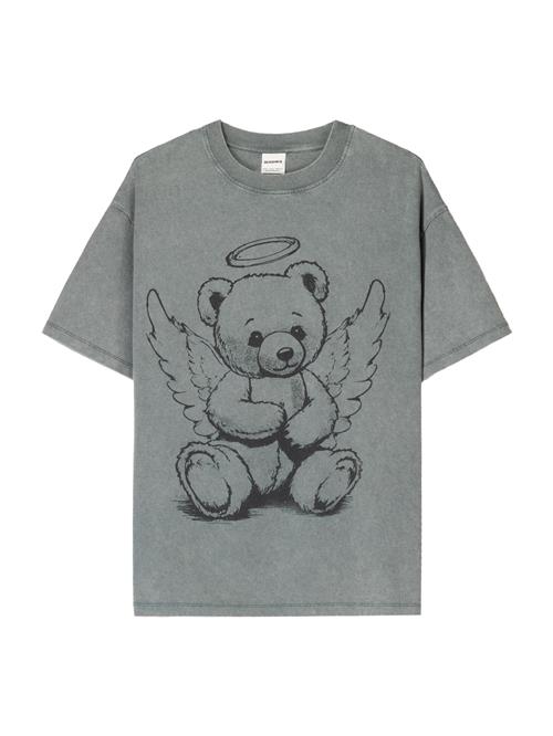 Bershka Shirts  grå / sort