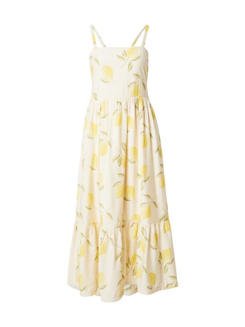 ONLY Sommerkjole 'ONLEVE'  creme / lemon / oliven