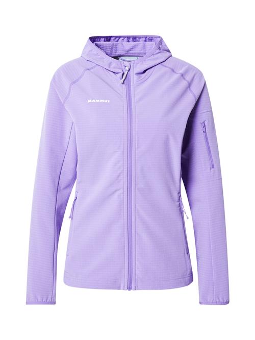 MAMMUT Funktionsfleecejakke 'Madris'  lavendel / hvid
