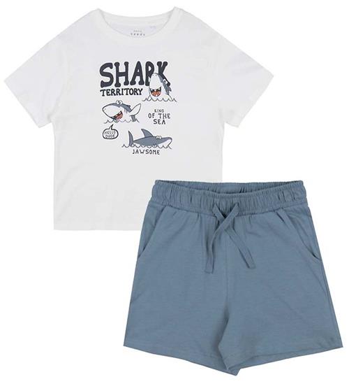 Name It Shortssæt - Shorts/T-shirt - NmmVigor - Blue Mirage