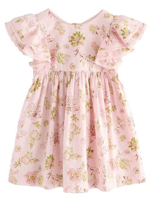 Next Kjole  mørkegul / gran / lys pink