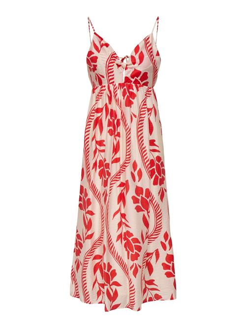 ONLY Sommerkjole 'ONLCatja'  creme / rød